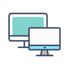 computer monitors illustration