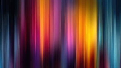 Abstract Vertical Stripes of Vibrant Colors and Light Streaks background