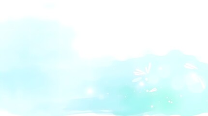 Soft Pastel Watercolor Gradient with Bokeh and Sparkle Background Illustration