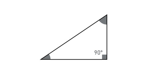 Right Triangle Icon in Mathematics.