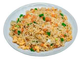 Homemade Fried Rice with Egg Transparent Background
