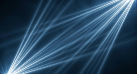Dynamic Blue Light Rays Pattern on Dark Background. Futuristic Network Connections, Digital Data Flow, Energy Lines, or Abstract Technology Concept for Modern Design and Communication Visuals.