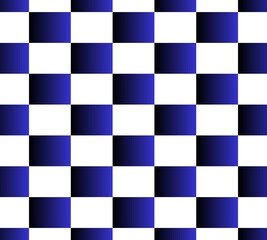 Clean blue and white checkered pattern with geometric abstract design. Perfect for decoration, digital art, and creative projects.
