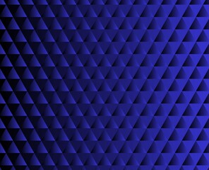 Abstract dark blue checkered pattern with luminous glowing gradient effect. Futuristic and modern decoration texture.