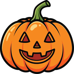 Get ready for spooky fun with this cheerful jack-o'-lantern design