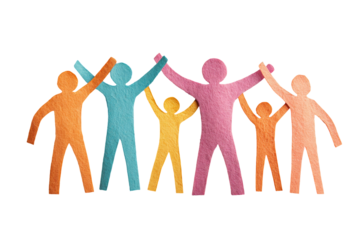 Paper people linked in unity