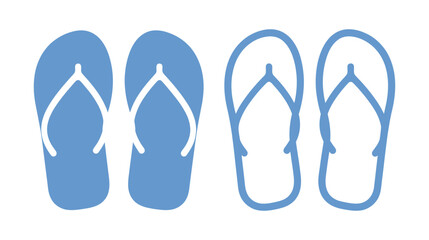 flip flop logo silhouette vector, sandal logo icon silhouette, flip flop logo clip art silhouette icon design vector illustration, and white flip flops icon logo silhouette on white background