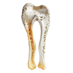 Obraz premium Bone Morphology: A Detailed Look at Skeletal Structure and porosity closeup