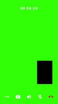 animati video call screen with empty profile 