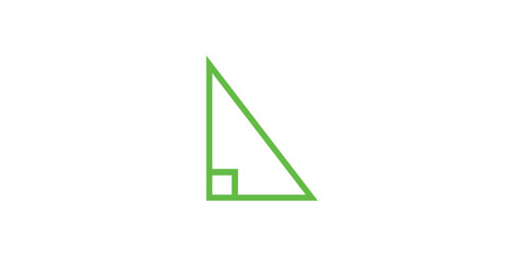 Right Triangle Icon in Mathematics.
