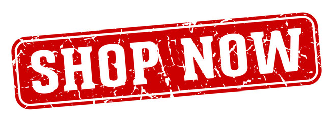 shop now rectangular sign. shop now stamp
