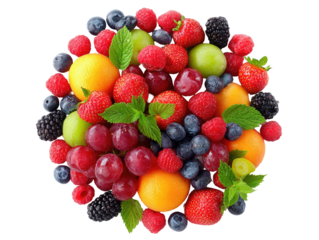 Colorful fruit medley