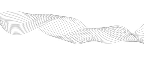 Abstract vector illustration of hand-drawn blue waves, a flowing digital pattern and curve design for modern art or technology backgrounds