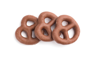 German chocolates on a white background, isolated