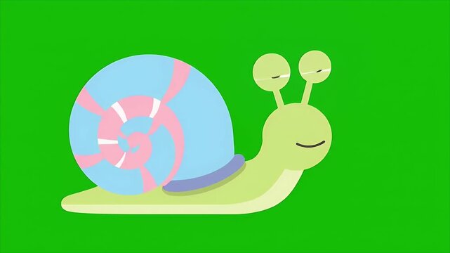 Cute Snail Animation for Kids: Educational and Fun Learning.