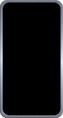 Smartphone Symbol mit schwarzem Hintergrund