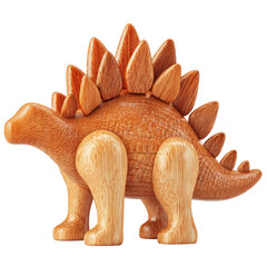 Wooden Stegosaurus figurine (2)