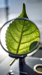 Fototapeta premium Magnified leaf detail