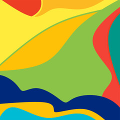 Colorful waves of abstract harmony