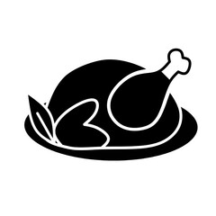 Roasted turkey for Thanksgiving feast