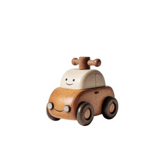 Wooden toy car with simple design