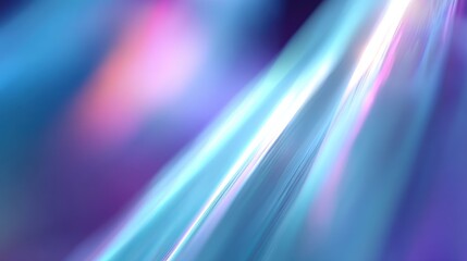 Abstract blue and purple light streaks create a futuristic, glowing background with a smooth gradient effect