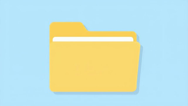 Folder Icon Animation: Organizing Files and Data with a Simple Graphic.
