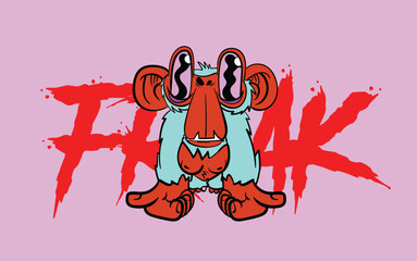 cute monster kaiju for kids background
