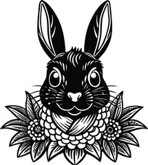 Silhouette of abstract human figure in dynamic pose against stark contrast isolated on transparent background