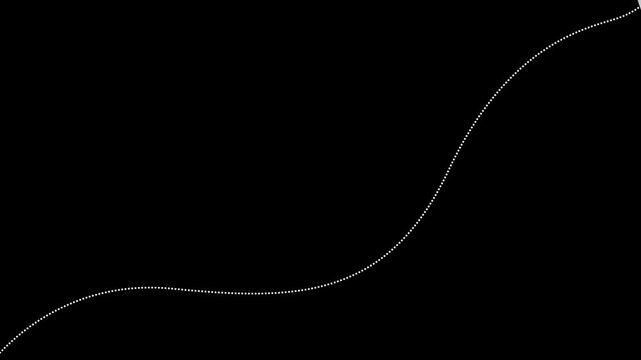 Paper airplane flying animation with dotted line path, creative travel concept, minimalist route to destination, smooth motion graphic for business journey, freedom, startup and exploration