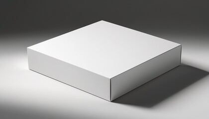 Fototapeta premium box packaging mockup for retail product clean white background soft shadows