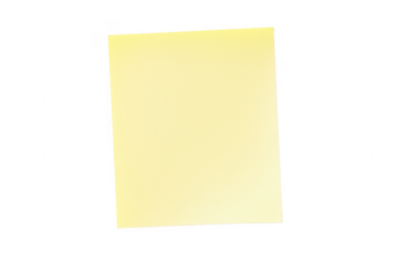 Pale yellow square against black isolated on a transparent background