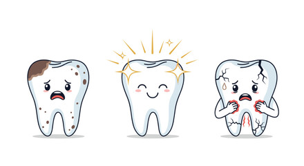 Understanding the different conditions of teeth and their impact on oral health.