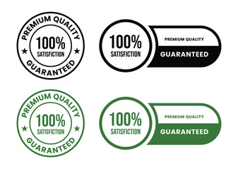 100 percent premium quality satisfaction guaranteed. 100 percent premium quality satisfaction guaranteed icon, logo, label, seal, tag, sign, seal, symbol, badge, stamp, sticker