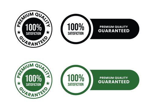 100 percent premium quality satisfaction guaranteed. 100 percent premium quality satisfaction guaranteed icon, logo, label, seal, tag, sign, seal, symbol, badge, stamp, sticker