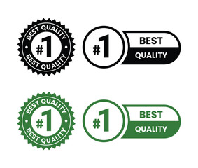Fototapeta premium No 1 best quality emblem with stars and circular design for branding and awards. Circular emblem with stars for corporate recognition. Premium quality badge for business excellence