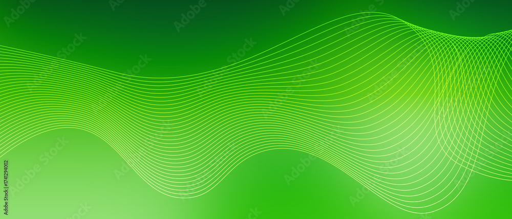 Poster abstract gradient background with dark green color