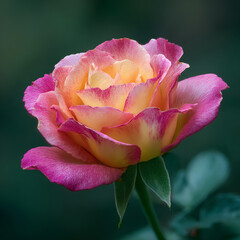A Realistic Photo Of A Beautiful Rose Flower (Generated Ai)