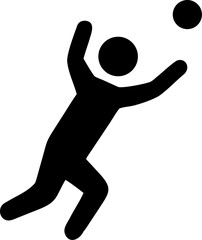 Outfielder jumping to catch a fly ball.