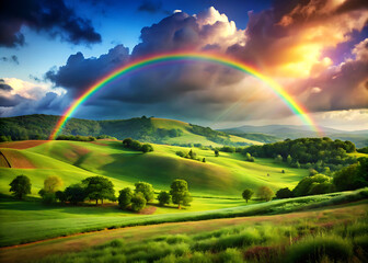 Rainbow over the Hills