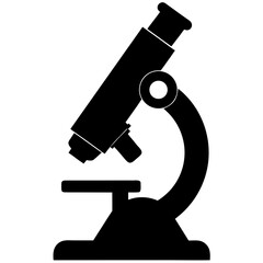 microscope on white background