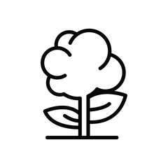 A stylized blackandwhite flower icon