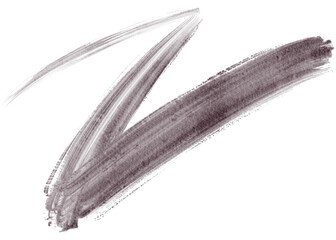 Dark Purple Watercolor Brush Stroke on Transparent Background