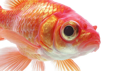 A detailed close up studio shot of a large freshwater catfish with prominent barbels against a stark black background