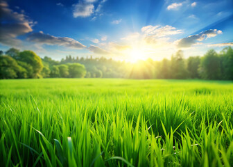 Spring Grass Field