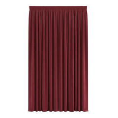 Dark red velvet curtain for theater stage