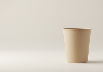 Biodegradable Coffee Cup Isolated