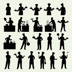 business people silhouettes