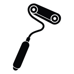 Simple Black Binoculars Vector Icon with Clean Outline