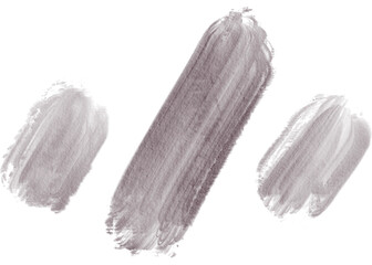 Dark Purple Watercolor Brush Stroke on Transparent Background